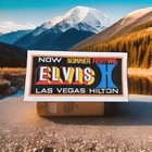 Elvis Presley Advertising Poster Elvis Concert Broadside Hilton Las Vegas Rare