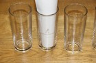 Brand New 4 Johnnie Walker Clear Highball Glasses 6  Tall Drink Glasses