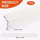 3pcs Aluminum Corner Guards  35  X 1  Metal Corner Protectors  Beige