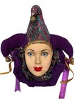 Mardi Gras Vintage Ceramic Porcelain Wall Face Mask  2 