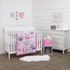 Minnie Mouse  Pretty In Pink 3 Pc  Nursery Crib Bedding Set By Disney Baby