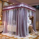 Summer Netting For Bed Double Layers Lace Valance Mosquito Net Bed Canopy New