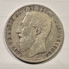 1894 Congo Free State 1 Franc King Leopold Ii Silver Belgian Congo Cleaned