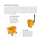 Carlisle Foodservice Products 35-quart Commercial Mop Bucket Side-press Wringer