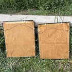 Pair Mid-century Japanese Geisha Silk Prints Framed     Export Art