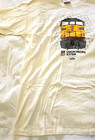 Vintage C  1990s Union Pacific System Hi Tech Xl T Shirt Oneita White Railroad
