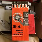 Hervic Minette S-4 Super 8 Film Editor Viewer With Tape Splicer