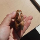  400  Super Chinese Antique Jade Carved Old Nephrite Yellow Jade Fat Horse 218g