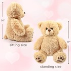 Lotfancy 17 Teddy Bear Stuffed Animal Large Brown Bear Plush Toy Gift For Kids G