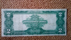 1899  2 Two Dollar Silver Certificate Note  nickname Of Mini Porthole   Vf