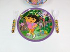  Vintage Zak Designs Dora The Explorer Children   s Plate Bowl   Silverware Set