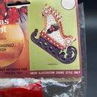 Walco Old Fashioned Sleigh Vintage Sequin Bead Christmas Ornament Kit Nos