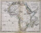 C 1840 Sydney Hall Map - Africa Guinea Cape Colony South Congo Egypt Nubia Benin