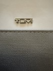 Tumi For Delta Two Tone Gray Zip Travel Pouch Toiletries Cosmetic Bag