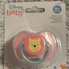 Disney Baby Winnie The Pooh Pacifier With Cover Pink Teal 0  Months P79920 New