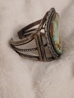 Vintage Navajo Sterling Silver Royston Turquoise Cuff Bracelet Old Pawn M Boy 6