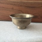 Antique Mongolian Tibetan  Buddhist  Brass  Offering Bowl