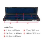 16 Hole Flute Case Hard Shell C Foot Leather Protective Box With Soft Interior