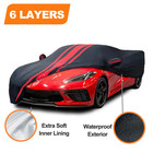 6 Layer 100  Waterproof Car Cover Custom For Chevy Corvette C4 C5 C6 C7 C8