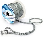 1 Roll 3 8  X 50  Anchor Rope Braided Anchor Line Solid Braid Mfp Boat Rope grey