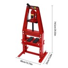 Hydraulic 6 Ton A-frame Adjustable Shop Press For Garage   Workshop Use