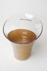 Moet   Chandon Champagne Ice Bucket Acrylic Plastic Gold Clear 11 x11 