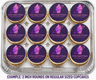 Set Of 12 Blue Winnie The Pooh Edible Image Rounds  Wafer Paper  Pre Cut