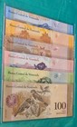 Venezuela Banknote Low Serial A413 Bolivares Fuertes Complete Set Au 2007