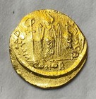 Ancient Byzantine Gold Coin Justinian I  527-565 A d  Solidus  Nice Coin 