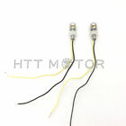 Motorcycle Chrome Universal Led License Tag Plate Bolt Lights