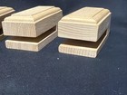 Set Of 4 Wooden Quilt Wall Hangers 4x2 Inches     Rustic Sewing Room Decor