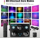 Disco Ball Party Lights dj Disco Light Sound Activation   Remote Control Stage L