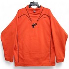 Nike Team Therma Fit Pullover Mens Large Orange Embroidered Eagle Sweatshirt