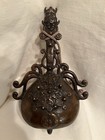 Antique Khmer Bronze Ritual Hand Bell Figural Cambodia Thailand Southeast Asian