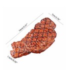 Simulated Food Steak 2pcs Artificial Lifelike Fake Cooked Roast Beef Props