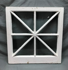 Antique Vintage Single 8 Lite Window Sash Shabby White Chic 27x28 Old 516-25b