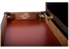 Griffin Brown Leather Piano Bench Wood Keyboard Seat Music Storage Guitar Stool