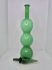 Vintage Mcm Empoli Mint Green Cased Glass 25 5    Genie Bottle Decanter W stopper