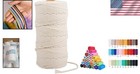109 Yards 100  Natural Cotton Macrame Cord     Perfect For Crafts   Plant Hangers
