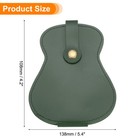 Guitar Picks Holder Case Artificial Pu Leather Acoustic Guitar Pick Case Green