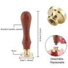 Craspire Pinecone Wax Seal Stamp Branches Vintage Sealing Stamps 30mm    