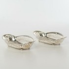 Tiffany And Co Sterling Silver Bon Bon Bowls 19th C Antique Pair Of 2