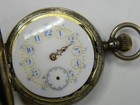 Vintage Swiss Silver Fine Ornate Dial Swls Hunter Cased Pocket Watch - Repair