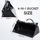 Free Shipping 40  Small Skid Steer 4 In 1 Combo Multi Purpose Bucket Attachment