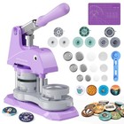 Diy Button Maker Machine - 3 Sizes  1   1 25   2 25   - Badge Press With 300 Set