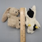 Russ Home Buddies Terry Cloth Plush 5  Nibbles Tan Bunny Rabbit   Biff Cow Plush