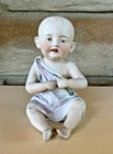Antique 7  German Gebruder Heubach Victorian Piano Baby Germany Doll Read