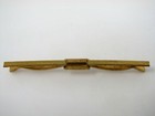 Vintage Collar Bar Tie Clip Straight Flat Gold Tone