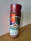Vintage World Of Color Spray Paper Label Paint Can Candy Flake Red Krylon Rusto