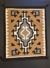 Antique Native American Navajo Hand Woven Pictorial Wool Rug 30   x37 5   